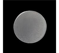 GAOJUDAF 1 lentille en verre antireflet d'une épaisseur de 3 mm, lentille optique plate ronde à petite grille for lampe de poche à éclairage direct(50mm)
