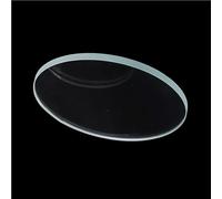 GAOJUDAF 1 lentille optique plate en verre à haute transmittance, diamètre 8 à 58 mm, lentille ronde en verre transparent for pièces de phares(18mm)