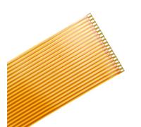 GAOJUDAF Câbles Plats Flexibles de Type soudage FPC FFC Jaunes, câbles Plats de Conception compacte, Pas de 1.25mm for Industriel, 5 pièces(50MM*12)