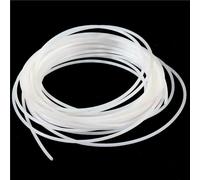 GAOJUDAF Gaine thermorétractable en PTFE, diamètre intérieur 0,5 à 10 mm, Blanche, for pièces d'imprimante 3D, 1 pièce(5MM*6MM*1METER)