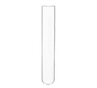 GAOJUDAF Lot de 50 tubes à essai en verre à fond rond de 10 x 100 mm, consommables de laboratoire, tubes en verre transparent épais, fournitures de laboratoire