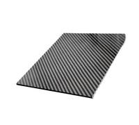 GAOJUDAF Plaque rectangulaire en fibre de carbone sergé 3K, feuille brillante 300 x 400 mm for génie civil, 1 pièce(1mm)