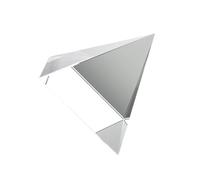 GAOJUDAF Prisme en verre optique pyramidal de 40 mm de côté, verre transparent polyédrique for l'étude des sciences, 1 pièce