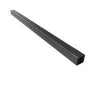 GAOJUDAF Tubes carrés extérieurs et intérieurs ronds noirs, 1/2/3 pièces, tubes composites en fibre de carbone faciles à traiter(3x3x2mm)