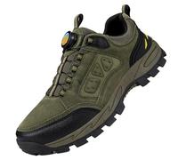 GAOJUNAN Chaussures de Trail,Trekking Chaussures de randonnée et Camping for Hommes avec Bouton Rotatif Outdoor Fitness(Grün,41)