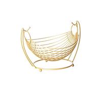 GAOJUNAN Corbeille à Fruits Accueil Plaque de fruits Nordic Style Creative Net Filet Rouge Trouble Fruit Panier Home Salon Table basse fer forgé Snack moderne Paniers de Rangement de Cuisine(Gold)