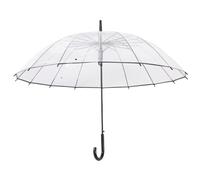 GAOJUNAN Parapluie Anti-Tempête, Parapluie Transparent De Voyage À 16 Baleines, Automatique, Couleur Unie, Petit, Frais, Transparent, Droit Parapluie de Voyage