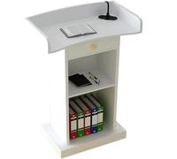 GAOJUNAN Podium Plate-Forme de Lecture avec Support De Rangement, Pupitres Pratiques, Chaire pour Églises Support de Présentation(D)