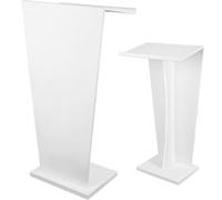 GAOJUNAN Podium Plate-Forme de Lecture Podiums De Sol Simples Et Portables, Pupitres pour Églises, Restaurant, Réception, Salle Conférence Support de Présentation(White)