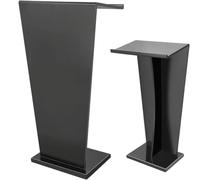 GAOJUNAN Podium Plate-Forme de Lecture Podiums De Sol Simples Et Portables, Pupitres pour Églises, Restaurant, Réception, Salle Conférence Support de Présentation(Black)