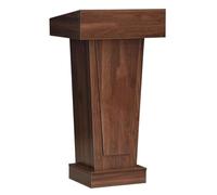 GAOJUNAN Podium Plate-Forme de Lecture Support De Podium en Bois avec Pupitres Rangement, Chaire D'église Robuste, Salle Classe, Enseignement Support de Présentation(Walnut)
