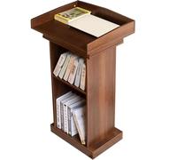 GAOJUNAN Podium Plate-Forme de Lecture Support De Podium, Pupitres Stables, Chaire D'église, Démonstration Scolaire, pour Enseignant avec Rangement Support de Présentation(B)