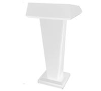GAOJUNAN Podium Plate-Forme de Lecture Support Résistant Stable De Podium Chaire D'église Lutrins pour La Formation D'éducation D'enseignant D'école Support de Présentation(White)