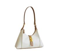 GAOJUNAN Sac à Main Fourre-tout Sac À Main Bandoulière Multi-usages, Design Blocs De Couleurs Style Rétro(Beige)