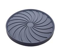 GAOJUNAN Support Roulant pour Plantes Bac À Eau roulettes Plateau Roue Universelle Poulie Circulaire Invisible Pot De Fleur Mobile Chariot Robuste(Grey,37cm)