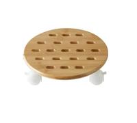 GAOJUNAN Support Roulant pour Plantes Support De Plantes en Bambou for Intérieur Et Extérieur, À Poulie, Présentoir d'angle Chariot Robuste