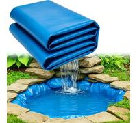 Gaommini Bâche pour Bassin Blue Pond 2mx3m, Membrane d'étanchéité Ultra-résistante pour Bassin Bâche pour Bassin de Jardin, Revêtement d'étang baignade, Bassin à Poissons et fontaines(4x10m)