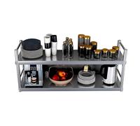 Gaommini Étagère Murale en Acier Inoxydable pour Four à Micro-Ondes, Rangement pour casseroles et poêles, étagère Flottante pour Bar et Restaurant, Porte-Bouteilles.(120X35X55CM)