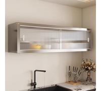 Gaommini Étagères flottantes pour Armoire Murale, casseroles, poêles, Organisateur de Placard, Support de Four à Micro-Ondes en Acier Inoxydable 304, étagère à épices(1-Layer,90x30x70cm)