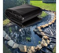 Gaommini Grand revêtement d'étang à Poissons 3x2m 5x6m 7x8m 8x10m, revêtement d'étang, Membrane de piscines de Jardins, revêtement d'étang, bâche Robuste - Feuille de Plastique polyéthylène(5x7m)