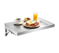 Gaommini Table à abattants Murale 60cm 70cm 80cm 90cm 100cm 120cm | Tables à Manger Pliantes pour Cuisine, Table Suspendue pour buanderie | Bureau d'ordinateur à abattant(L40xW35cm/L16xW14in)