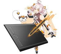 GAOMON M10K2018 Version Tablette Graphique 10 x 6,25 Pouces avec Stylet sans Batterie 8192 Niveaux et 10 Raccourcis, Compatible avec Windows/MacOS