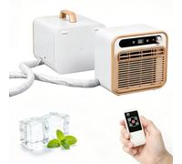 GAORUTO Climatiseur Split Portable 5000 BTU, Clim Mobile avec Télécommande, Refroidissement Silencieux, Timer 12H pour Chambre, Camping-Car, Caravane & Camping 1.5m-Pipe