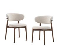 GAORUTO Dining Room Chairs Set of 2/4/6 Kitchen Modern Wood Chairs with Backrest Single Leisure Chair for Living Bedroom Restaurant 2 Pcs