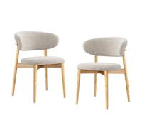 GAORUTO Dining Room Chairs Set of Kitchen Modern Wood Chairs with Backrest Single Leisure Chair for Living Bedroom Restaurant C,2 Set