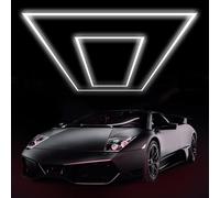 GAORUTO Éclairage De Garage LED Hexagonal 6 500 K, Éclairage D'atelier Connectable, Lampe Hexagonale Blanc Lumière du Jour pour Garage, Entrepôt, Salle De Sport, sous-Sol F