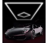 GAORUTO Éclairage De Garage LED Hexagonal 6 500 K, Éclairage D'atelier Connectable, Lampe Hexagonale Blanc Lumière du Jour pour Garage, Entrepôt, Salle De Sport, sous-Sol G