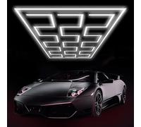 GAORUTO Éclairage De Garage LED Hexagonal 6 500 K, Éclairage D'atelier Connectable, Lampe Hexagonale Blanc Lumière du Jour pour Garage, Entrepôt, Salle De Sport, sous-Sol C