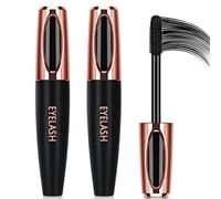 GAOSENLONK - Lot de 2 mascaras en fibre de soie 4D, cils durables, épais, imperméables et sans taches
