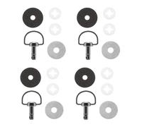 GAOSHA - Vis de carénage universelles de 14 mm et 19 mm, anneaux en D, rivet 1/4 tour, vis de course de moto
