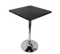 GAOUSD Table de Bar Table à Manger Tables Bar Table de Bistro Carrée Réglable en Hauteur Rotation à 360 Degrés Capacité de Charge 150kg Table de Bar Carrée avec Pied Central,pour Restaurant, Café