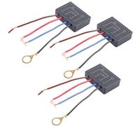 GAOUTO 3 Pièces Variateur Tactile, AC110-230V Capteur Tactile: Interrupteur Tactile 4 Voies, Interrupteur Lumière Électrique pour Lampes De Table (50x35x15mm, Noir)