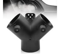 GAOUTO Chauffe-air diesel - Accessoire de chauffage auxiliaire - 75 mm - Chauffage diesel de type Y - Accessoires de chauffage diesel avec 2 valves réglables - Tuyau de chauffage de voiture pour
