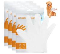 GAOUTO Lot de 24/4 gants de toilettage pour chiens et chats - Gants de toilettage jetables avec texture pour pattes, fourrure, visage, oreilles, fesses et corps