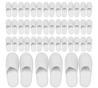 GAOUTO Lot de 24 paires de pantoufles en tissu éponge - Pour hôtel, salon, spa, maison, 5mm - Unisexe - Pour hôtel, salon, spa, maison