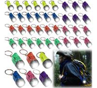 GAOUTO Lot de 42 porte-clés de lampe de poche LED de 4 cm pour enfants, idéal comme petit cadeau et cadeau pour les enfants, camping, extérieur, randonnée