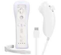 GAOUTO Manette pour Nintendo Wii : Manette Wii avec Nunchuck Manette de jeu Wii avec Nunchuck Télécommande Wii pour Wii Télécommande Wii sans fil (Manette sans Motion Plus) (Blanc)