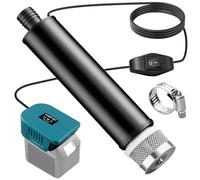GAOUTO Pompe submersible compatible avec batterie Makita 18 V, 30 l/min, débit d'eau avec câble de 5 m, pompe à eau électrique 100 W, pompe de transfert pour jardin, piscine pour enfants, réservoir de