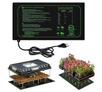 GAOUTO Tapis chauffant pour plantes 21 W, 25 × 52,5 cm, tapis chauffant pour germination des semis, tapis chauffant pour germination et régulation de la température, chauffage rapide