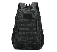 gaowangyi 2025 Men's Backpack Outdoor Off-Road Camping Hiking Mountaineering Large Capacity Leisure Backpack(Black Camo)