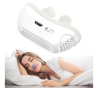 GAOXIAO Apnée du Sommeil Appareil CPAP, Dispositifs Anti-Ronflement, Appareil de Sommeil Efficace pour Réduire Les Ronflements, Aide Respiratoire Adulte en Camping White