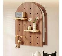 GAOXIAO Cache Tableau Électrique Coffret D'habillage Compteur, Boîte de Distribution Électrique Décoratif, Boîte de Compteur Amovibles, Convient au Hall D'entrée Salon A Walnut 50 x 89 cm