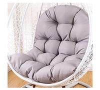 GAOXIAO Coussin pour Fauteuil Suspendu Oeuf, Épais Doux Confortable Coussin Fauteuil Interieur, Coussin de Siège en Rotin en Osier pour Patio Jardin Interieur Exterieur(Color:Gris)