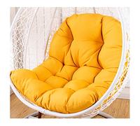 GAOXIAO Coussin pour Fauteuil Suspendu Oeuf, Épais Doux Confortable Coussin Fauteuil Interieur, Coussin de Siège en Rotin en Osier pour Patio Jardin Interieur Exterieur(Color:Jaune)