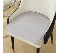 GAOXIAO Coussins de Chaise Antidérapants, Coussin de Fauteuil Coussinets de Protection de Siège, Lavables Galette de Chaise pour Bureau Extérieur Intérieur Jardin Light Gray 4pc 49 x 48cm