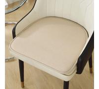 GAOXIAO Coussins de Chaise Antidérapants, Coussin de Fauteuil Coussinets de Protection de Siège, Lavables Galette de Chaise pour Bureau Extérieur Intérieur Jardin Khaki 4pc 49 x 48cm